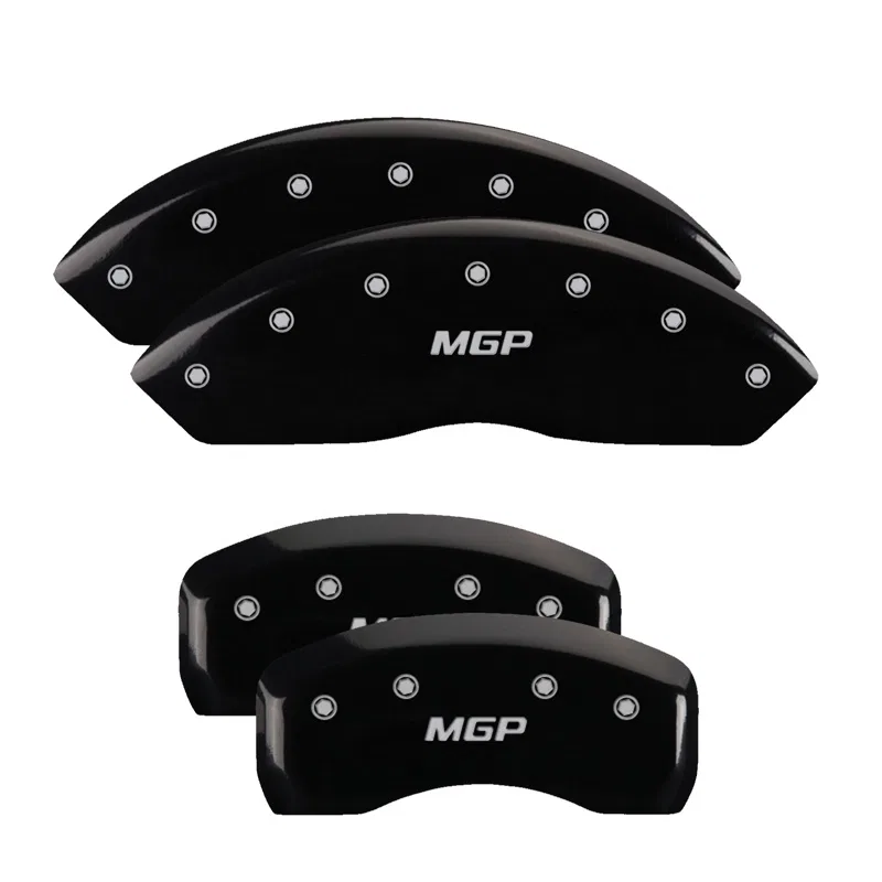 54014SMGPBK – MGP CALIPER Caliper Cover, Set of 4 MGP Logo Powder Coated Black Aluminum